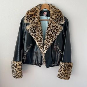 RARE Shrimps vegan leather fun jacket